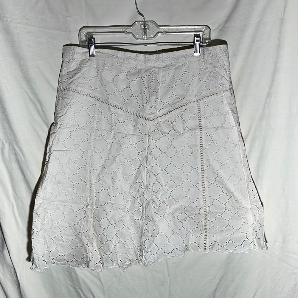 LOFT White Eyelet Mini Dress